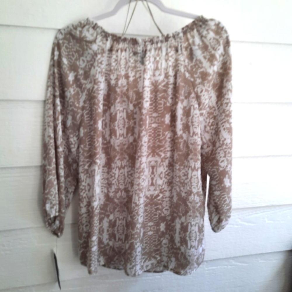 Apt 9 Henley Peasant blouse - Picture 3 of 11
